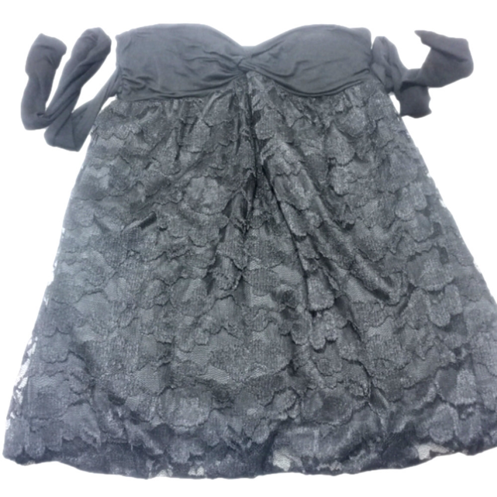 Twenty One Black Strapless Top Size Medium